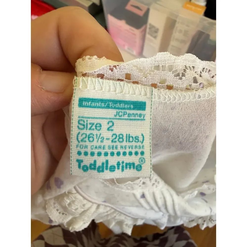 Vintage Girls Toddletime Nightgown JC Penney Size 2 Lace Trimmed